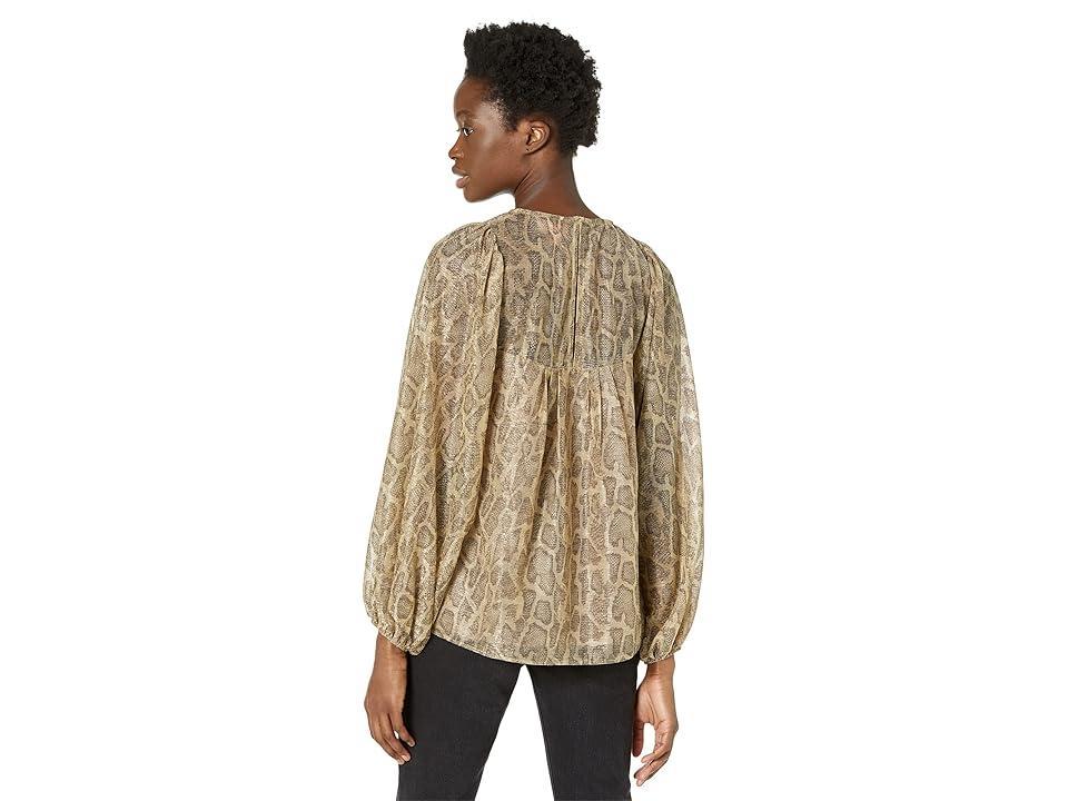 Show Me Your Mumu Happy Hour Top (Glitter Python) Women's Clothing Product Image