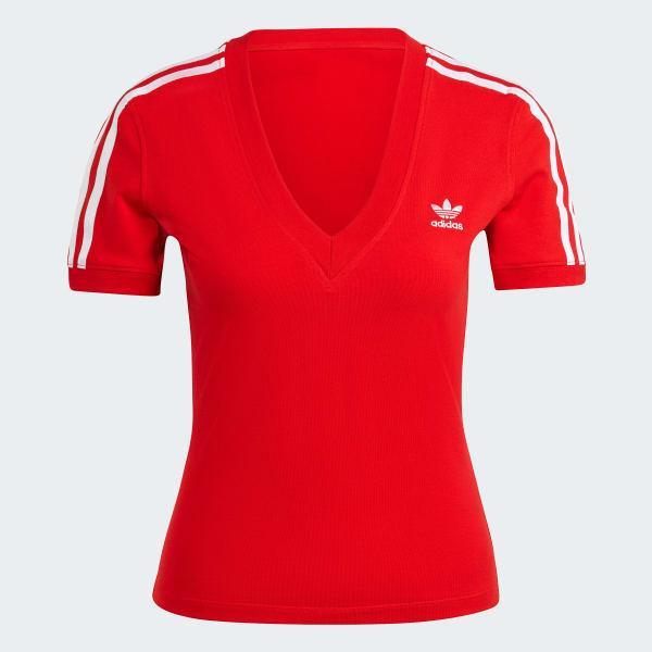 Adicolor 3-Stripes V-Neck Slim Tee Product Image