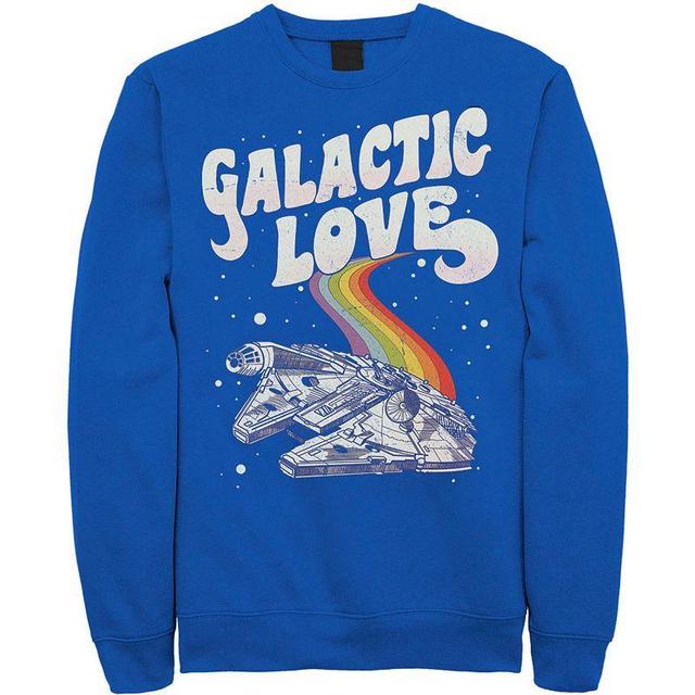 Mens Star Wars Pride Millennium Falcon Galactic Love Sweatshirt Product Image