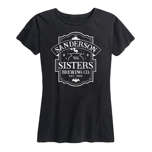 Disneys Hocus Pocus Womens Sanderson Sign Graphic Tee Black Product Image