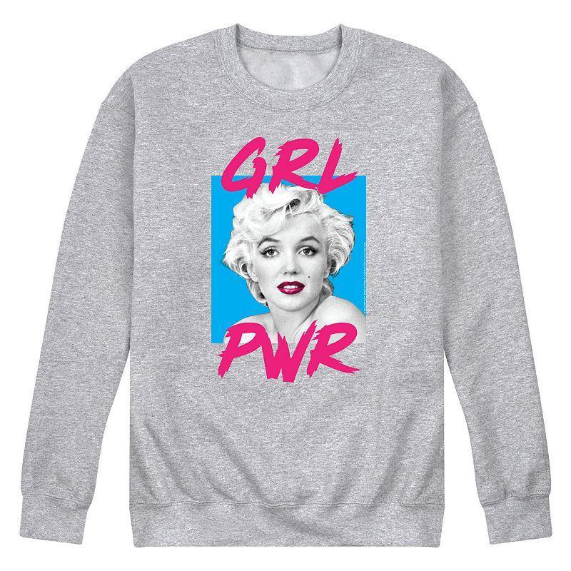 Mens Marilyn Monroe GRL PWR Sweatshirt Med Grey Product Image