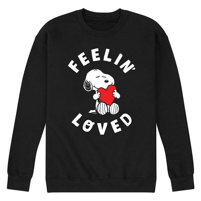 Mens Peanuts Feelin Loved Sweatshirt Product Image