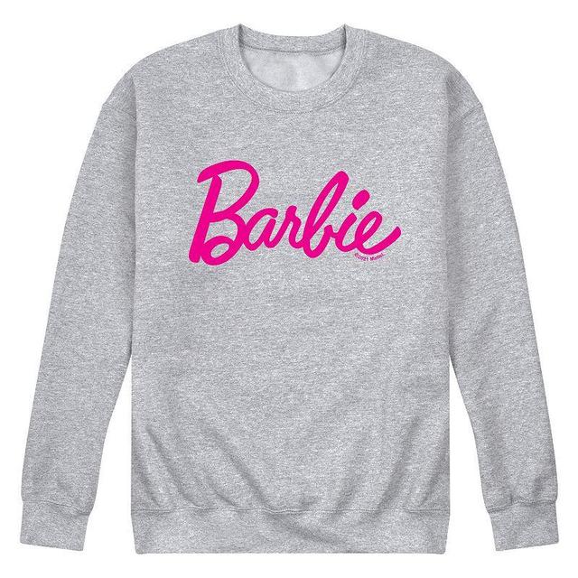 Mens Barbie Classic Logo Fleece Sweatshirt Med Grey Product Image