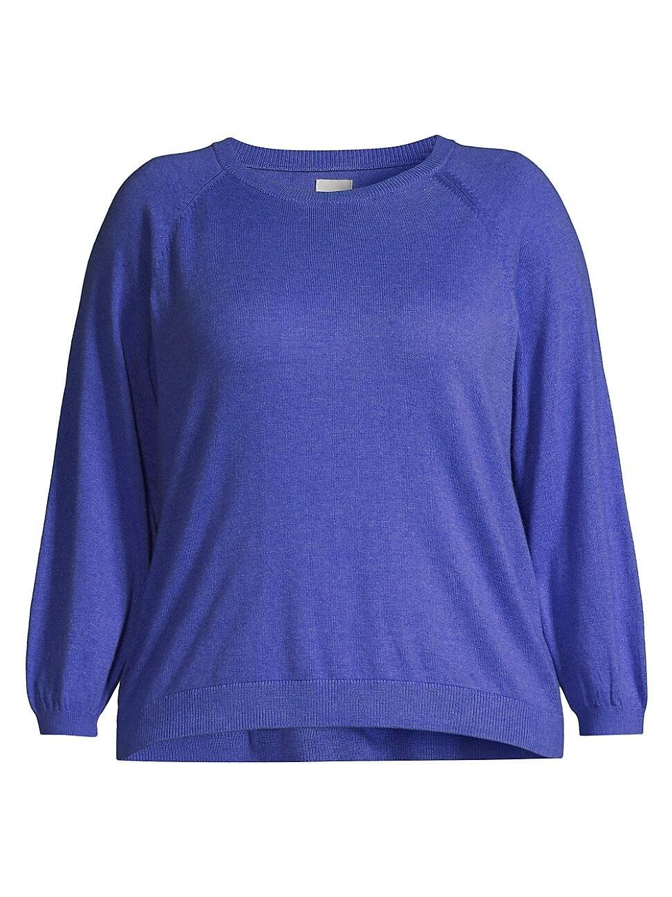 Womens Here And There Cotton-Blend Crewneck Sweater Product Image