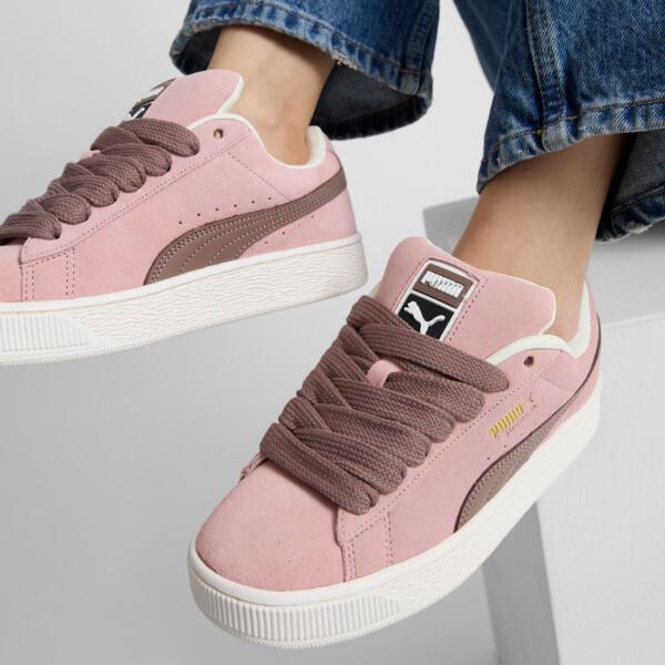 PUMA Suede XL Women's Sneakers in Future Pink/Warm White Product Image