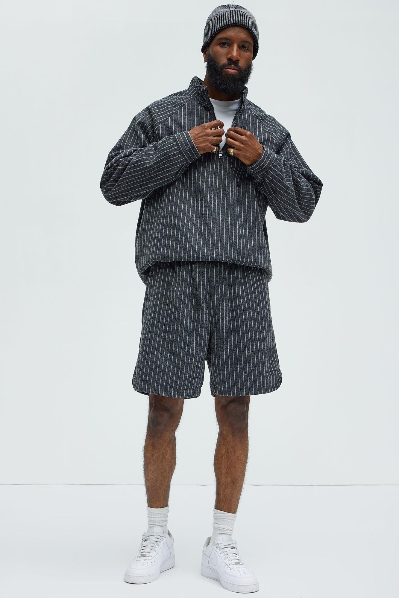 Theo Relaxed Shorts - Grey/combo Product Image