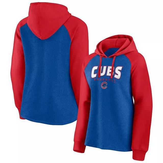 Womens Fanatics Branded Navy Cleveland Indians Recharged Raglan Pullover Hoodie Product Image