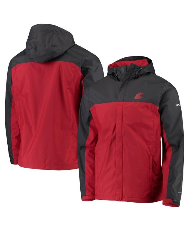 Mens Columbia Gray/Crimson Washington State Cougars Glennaker Storm Full-Zip Jacket Product Image