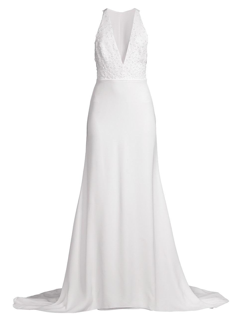 Womens Gabriella Embellished V-Neck Gown Product Image