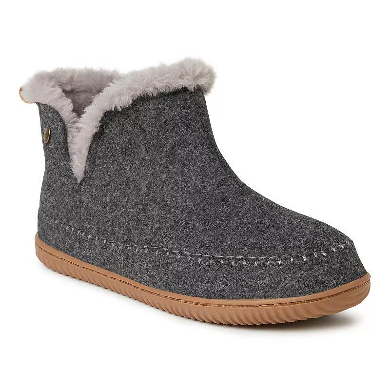 Dearfoams Alpine Brixen Mens Bootie Slippers Grey Product Image