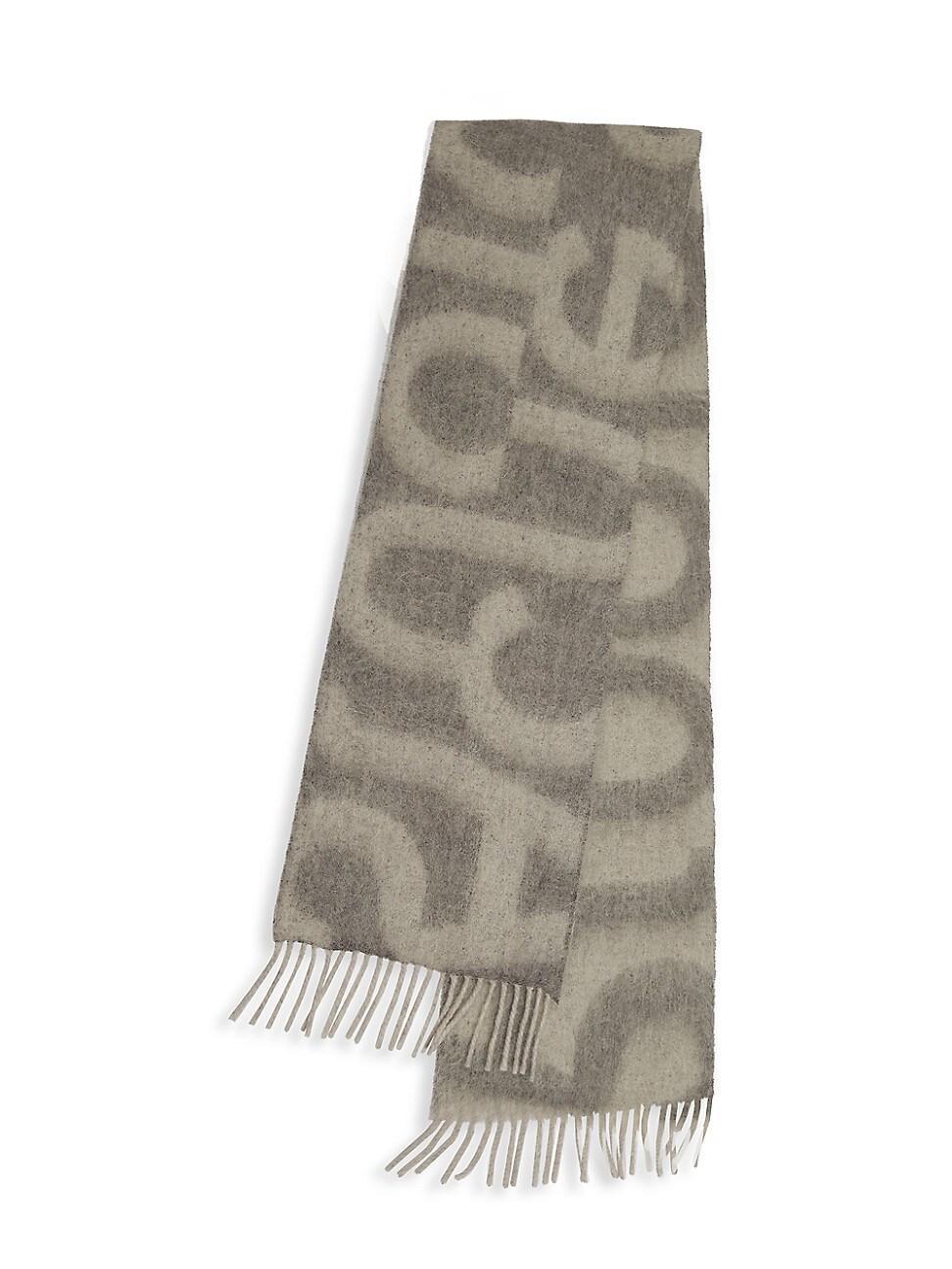 Mens Logo Wool-Blend Scarf Product Image