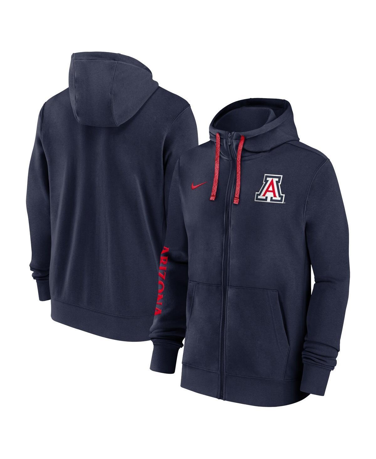 Nike Mens Navy Arizona Wildcats 2024 Sideline Full-Zip Hoodie - Navy Product Image