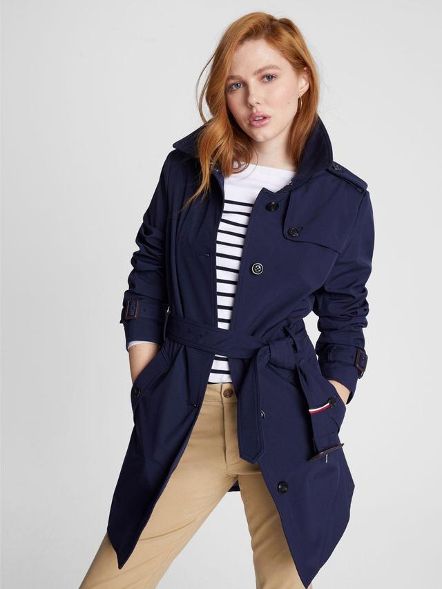 Tommy Hilfiger Women's Belted Single Breasted Trench Product Image