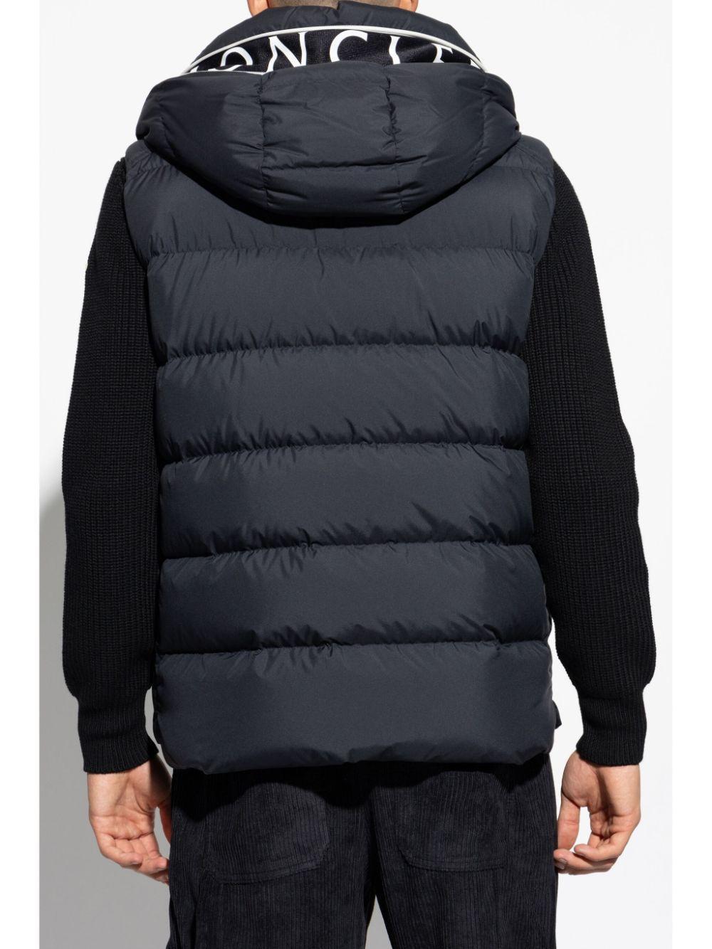 MONCLER Cardamine Down Gilet In Blue Product Image