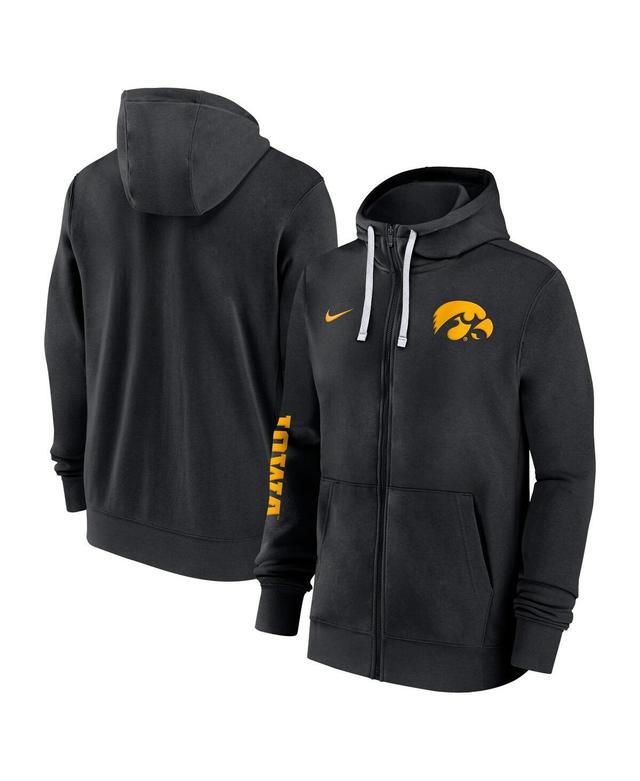 NIKE Iowa Hawkeyes Sideline Team Issue  Men's College Full-zip Hoodie In Black Product Image