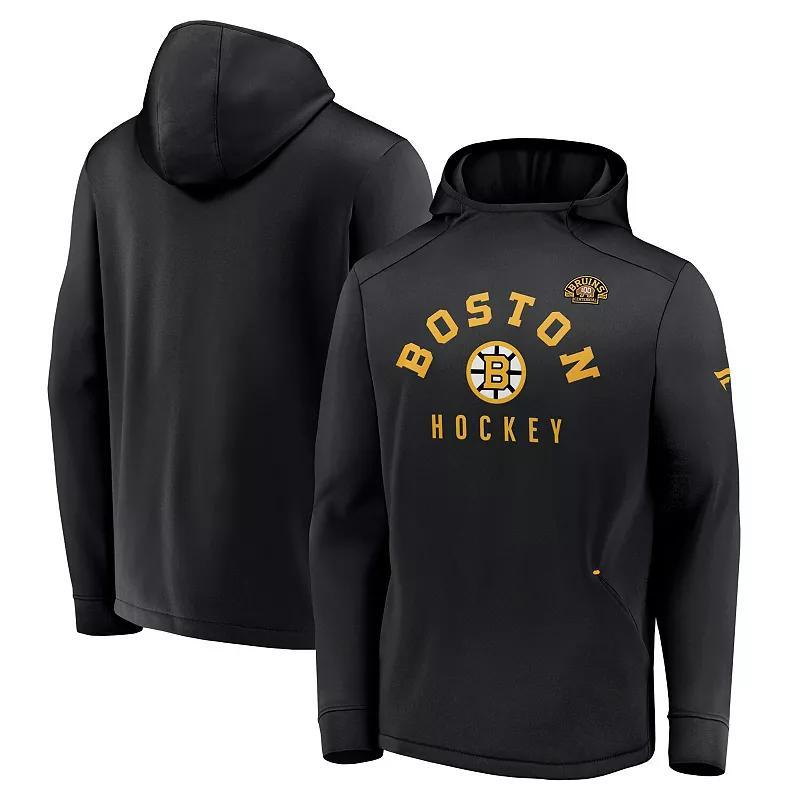 Mens Fanatics Branded Boston Bruins Centennial Lockup Authentic Pro Pullover Hoodie Product Image