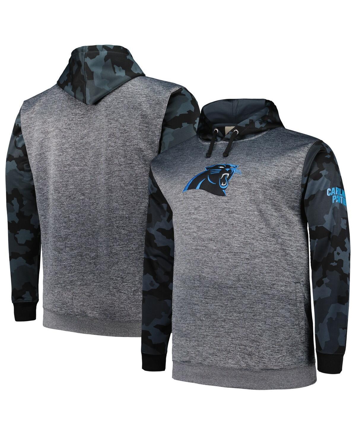 Mens Fanatics Branded Heather Carolina Panthers Camo Pullover Hoodie Grey Product Image