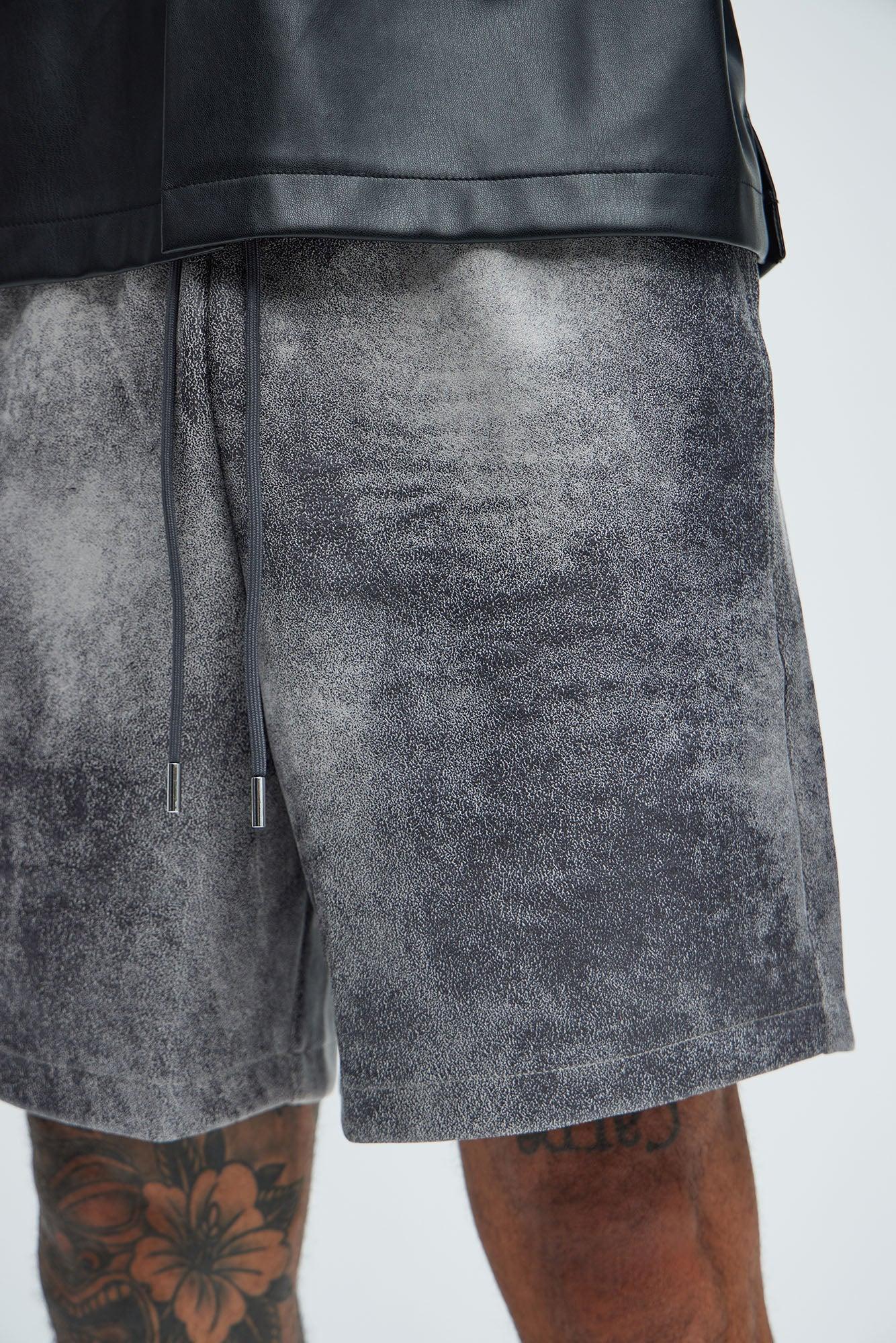 Scorched Relaxed Shorts - Grey Product Image