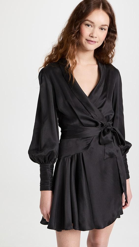 Zimmermann Silk Wrap Mini Dress | Shopbop Product Image