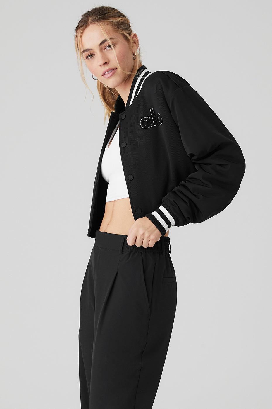 Cropped G.O.A.T Jacket - Black Female Product Image