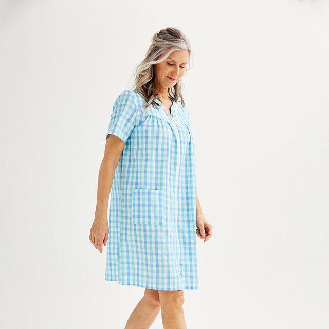 Womens Croft & Barrow Woven Zip Robe Product Image