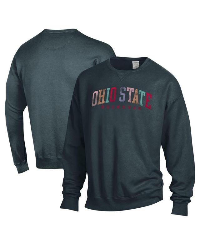 Comfortwash Womens Gray Ohio State Buckeyes Oversized Pullover Sweatshirt Product Image