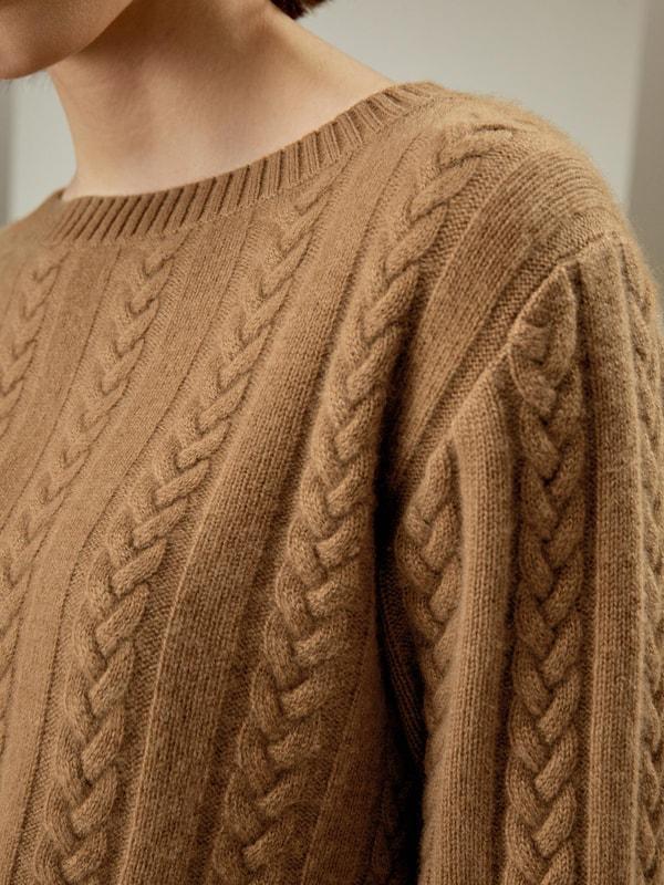 Pure Cashmere Drop Shoulder Sweater Product Image