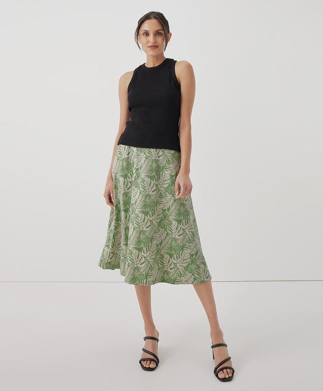 Womens Fit & Flare Midi Skirt 3XL Product Image