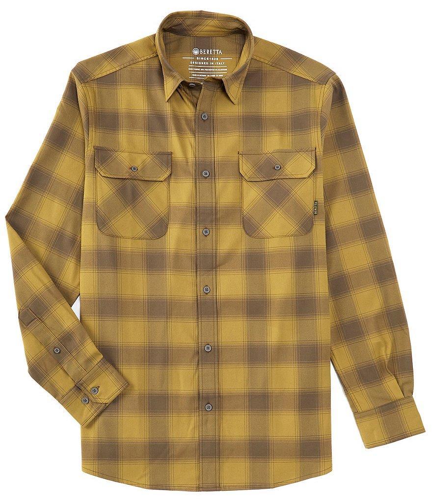 Beretta Stretch Cadet Check Flannel Long Sleeve Woven Shirt Product Image