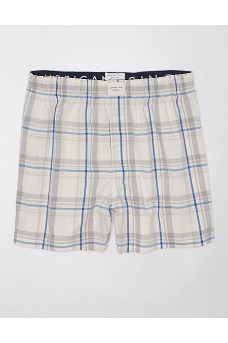 AEO Plaid Stretch Boxer Short Mens Product Image