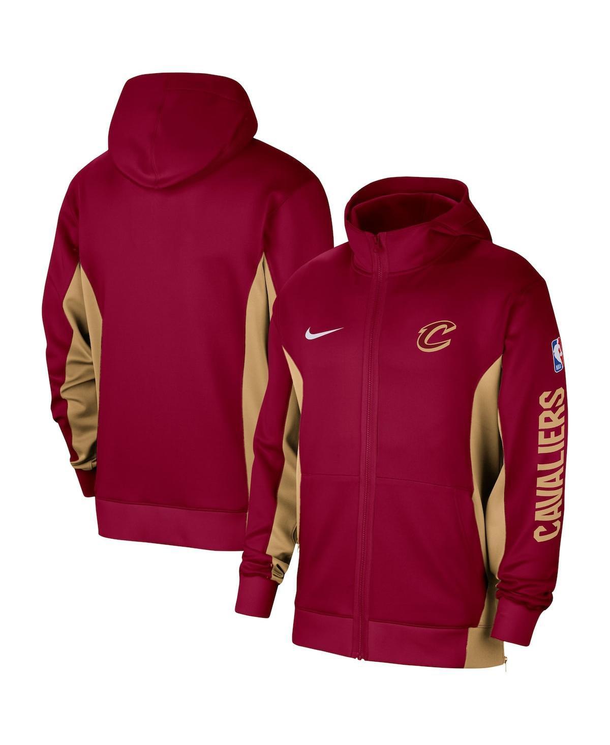 Mens Nike  Wine Cleveland Cavaliers 2023/24 Authentic Showtime Performance Full-Zip Hoodie Product Image