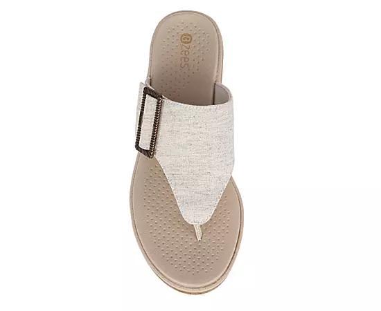 Bzees Womens Bay Low Wedge Sandal Product Image