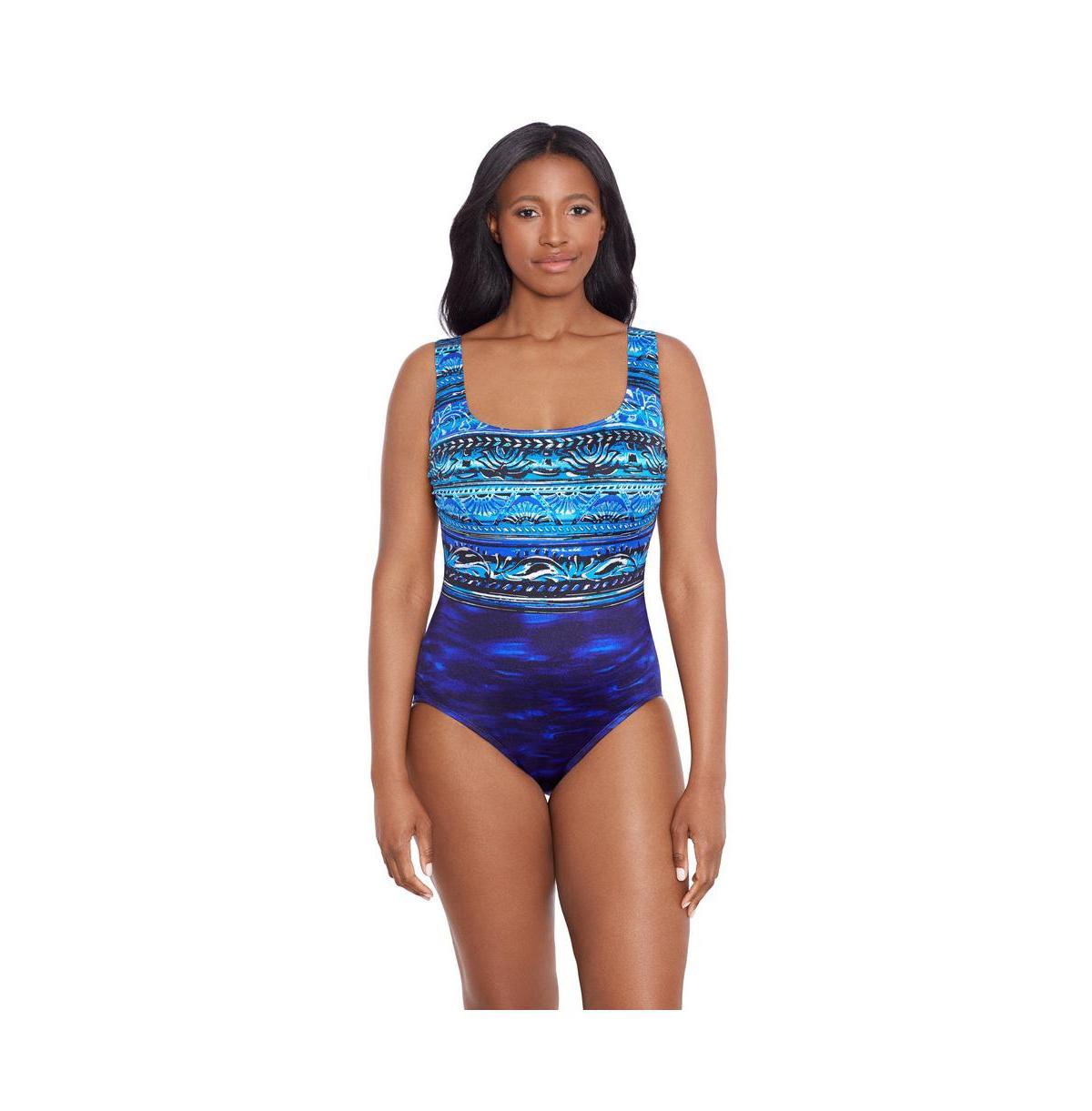 Women's Double X-Back Tank One-Piece Swimsuit Product Image