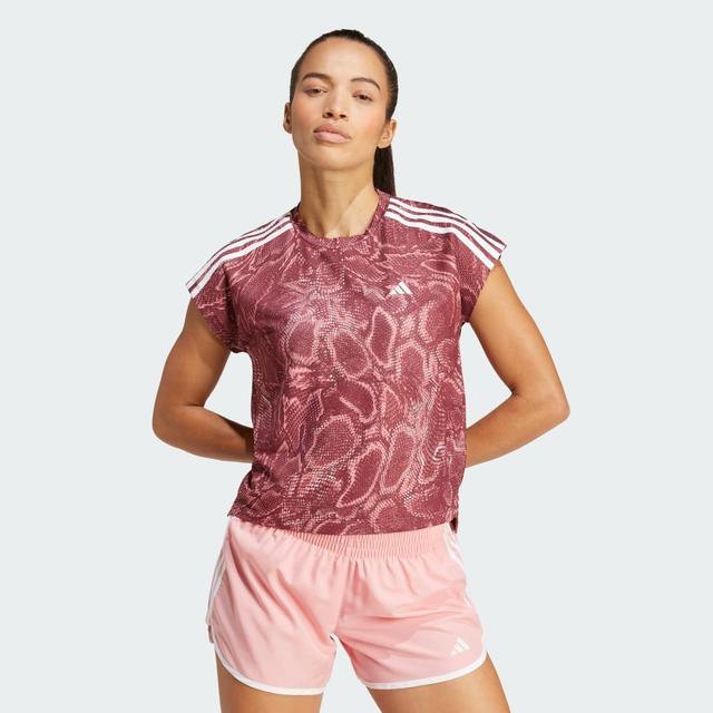 adidas AEROREADY Tee Semi Pink Spark S Womens Product Image