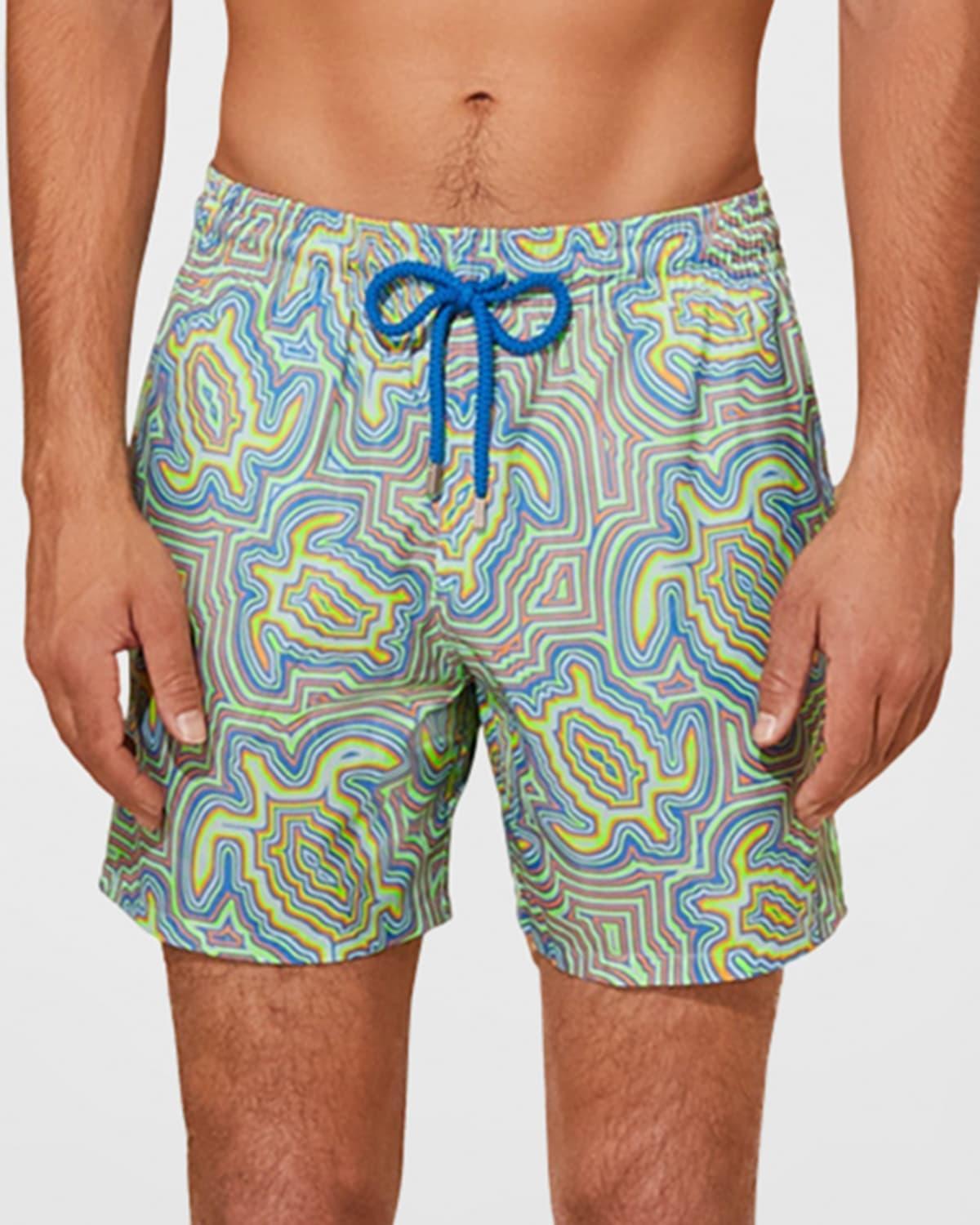 Mens Mahina Abstract Swim Trunks Product Image