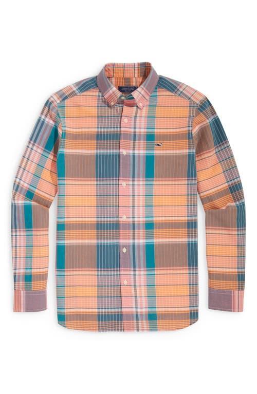 Mens Plaid Madras Whale Shirt Product Image