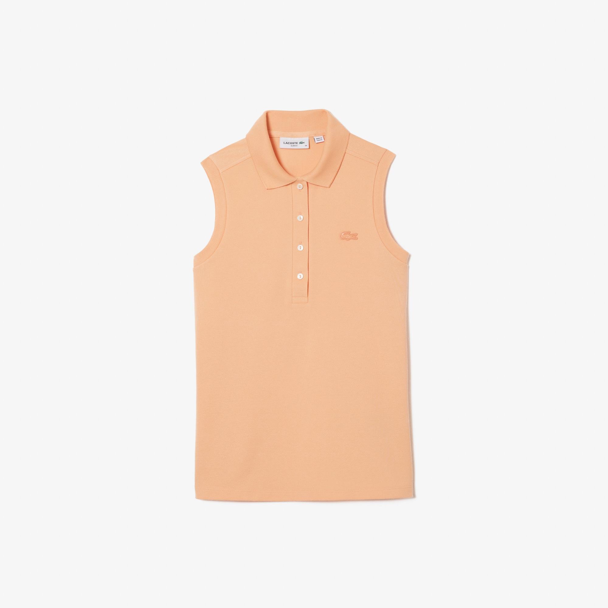 Slim Fit L.12.D Sleeveless Stretch Polo Shirt Product Image