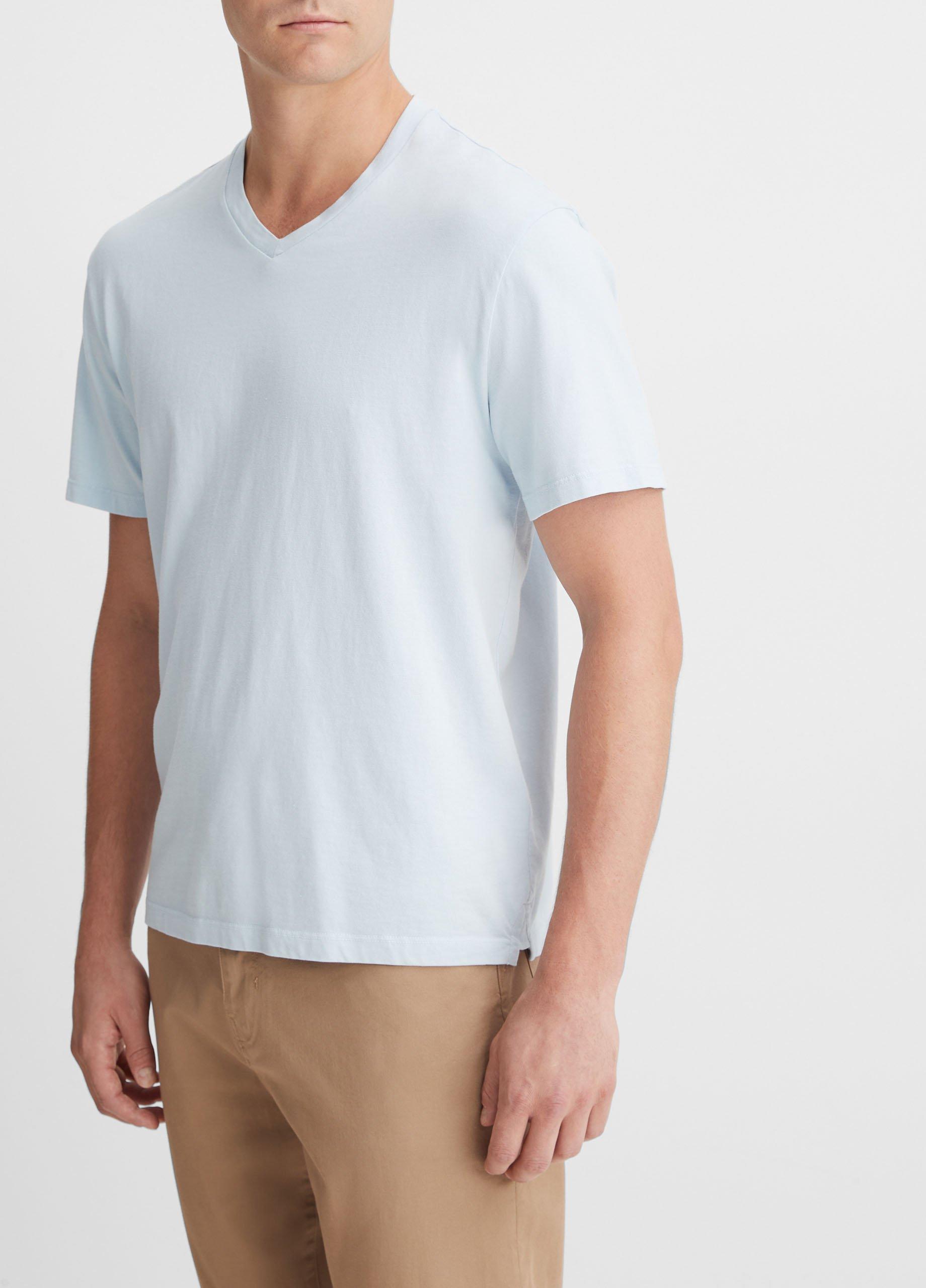 Garment Dye Short Sleeve V-Neck T-Shirt Product Image