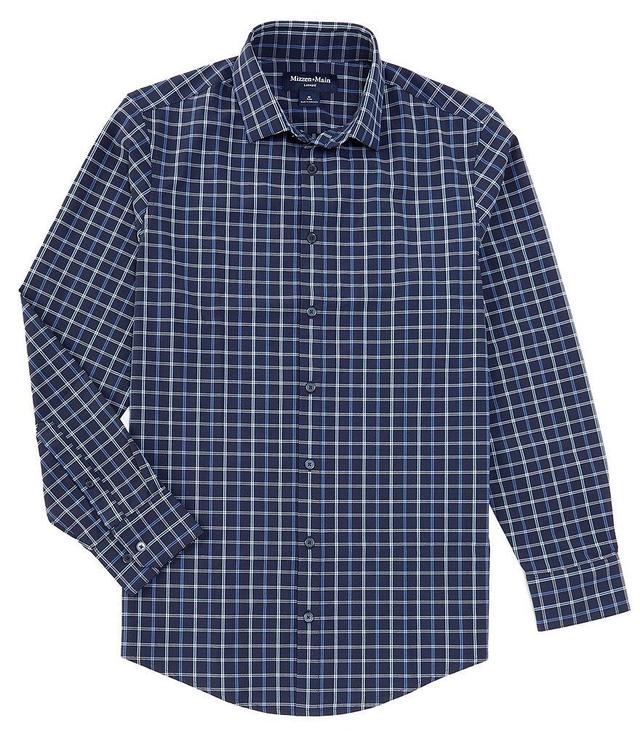 Mizzen+Main Performance Stretch Leeward Stewart Plaid Long Sleeve Woven Shirt Product Image