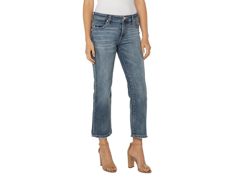 Liverpool Los Angeles 5-Pocket Style Cropped Flare Jeans Product Image