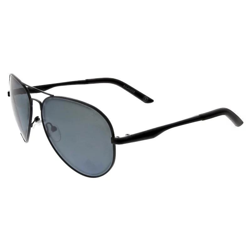 Mens Hurley Traveler 60mm Aviator Polarized Sunglasses Product Image