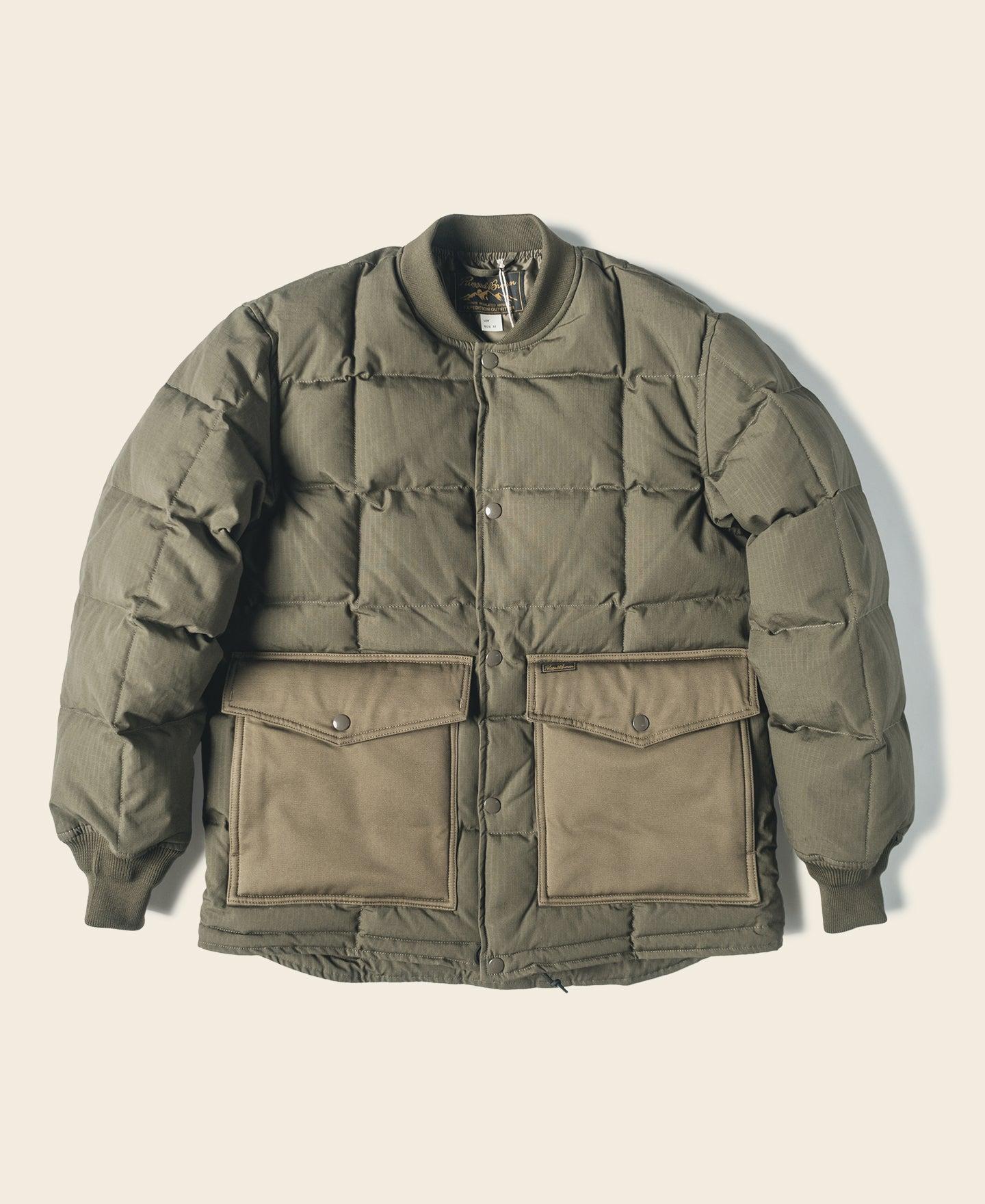 Box Quilted Down Liner Jacket - Olive Product Image