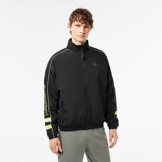 Men's Contrast Details Water-Resistant Zip-Up Jacket Product Image