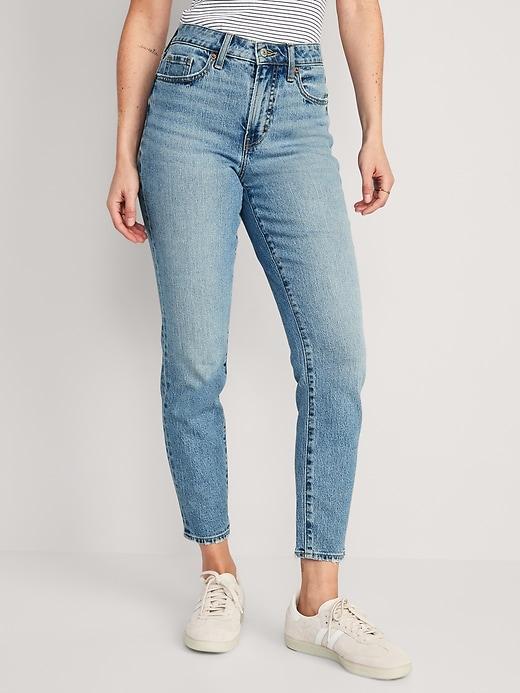 High-Waisted OG Straight Ankle Jeans Product Image