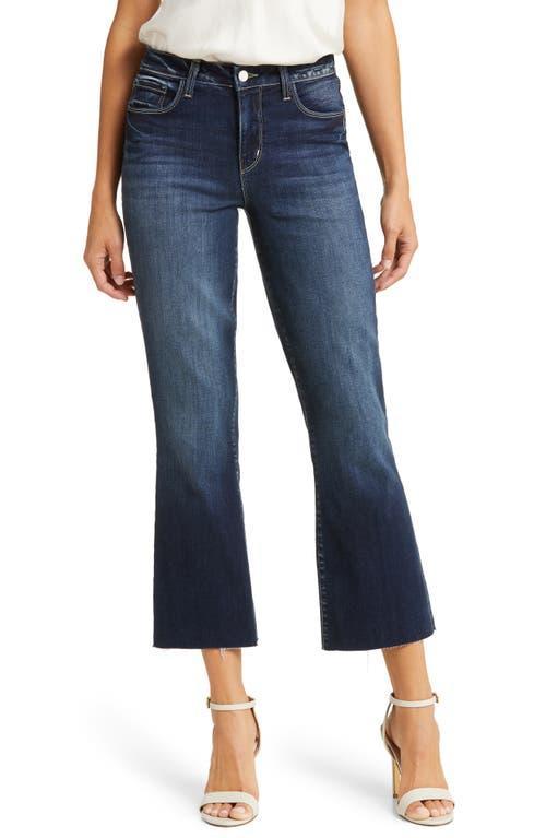 Womens Kendra High-Rise Crop Flare Jeans Product Image