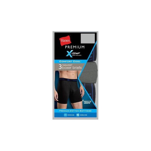 Hanes Premium Mens Big & Tall Classic Boxer Briefs 3pk 2XL Product Image