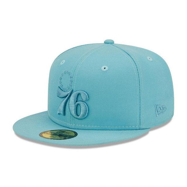 Mens New Era Blue Philadelphia 76ers Color Pack Foam 59FIFTY Fitted Hat Product Image