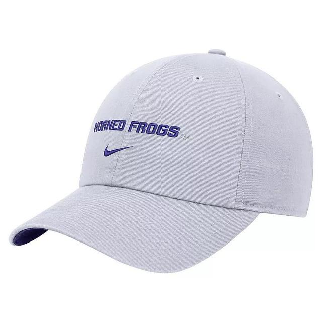 Nike Mens White Tcu Horned Frogs 2024 Sideline Club Adjustable Hat Product Image