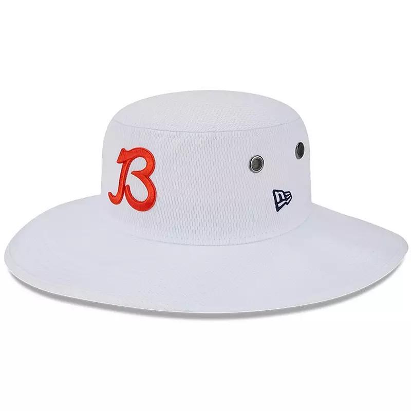 Mens New Era White Chicago Bears 2023 Nfl Training Camp Secondary Logo Panama Bucket Hat Product Image