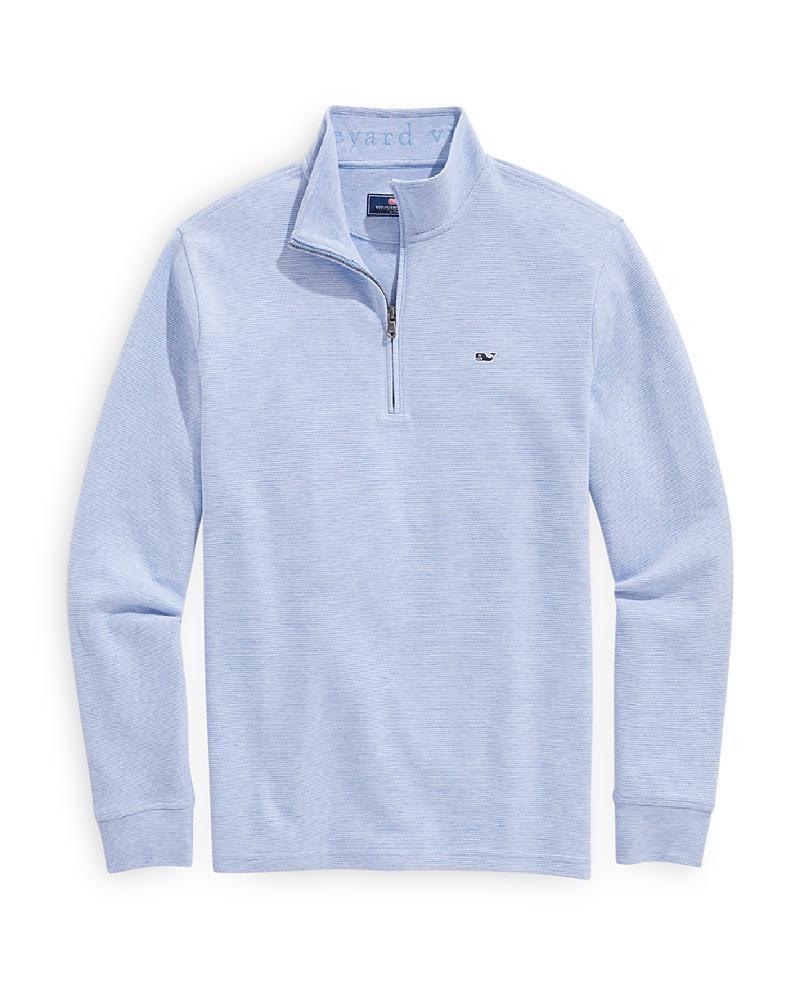 Vineyard Vines Saltwater 1/4 Zip (Granite) Men's Clothing Product Image